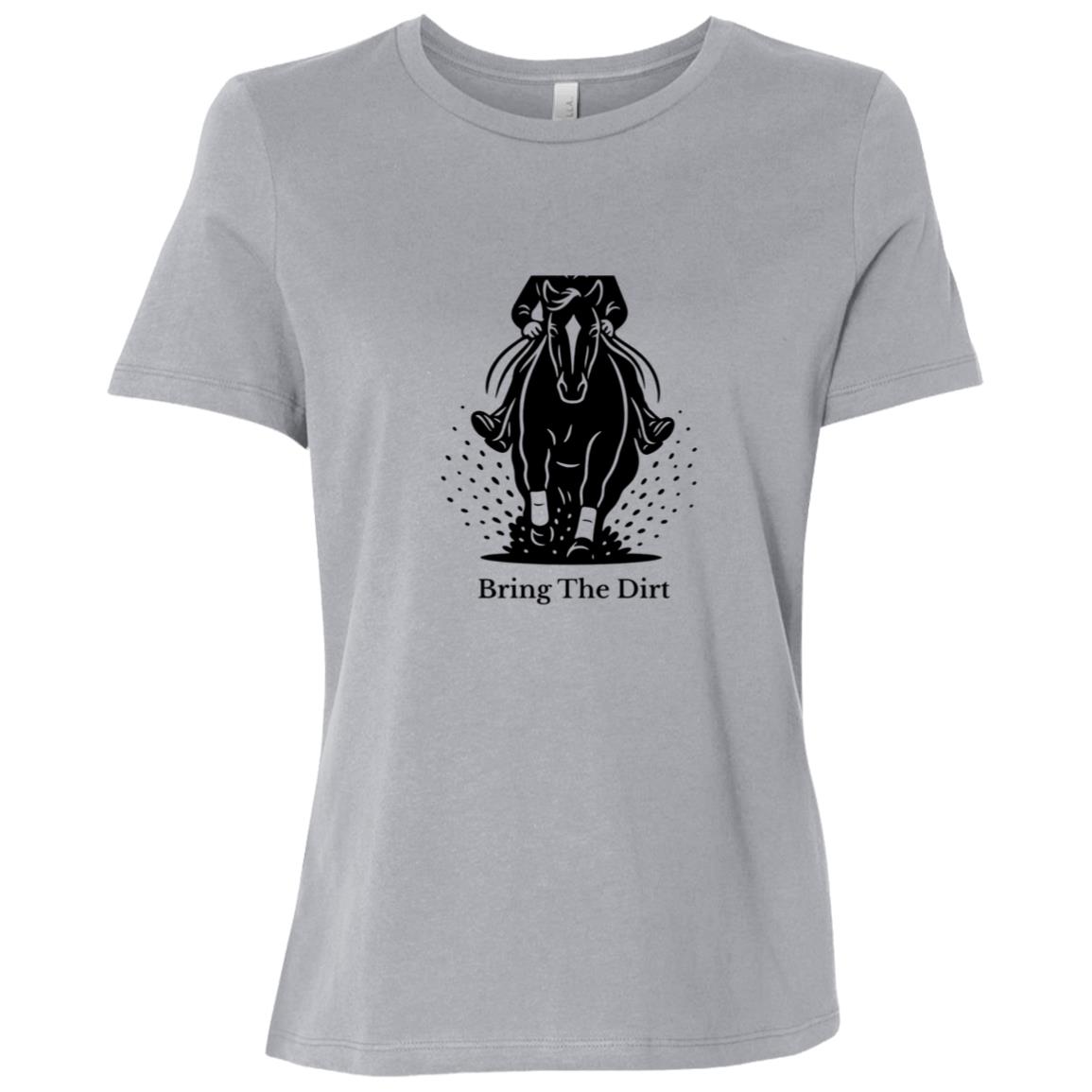 Bring the Dirt women's reining horse t-shirt – Bella + Canvas relaxed fit