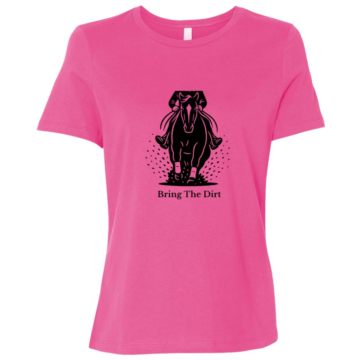 Bring the Dirt women's reining horse t-shirt – Bella + Canvas relaxed fit