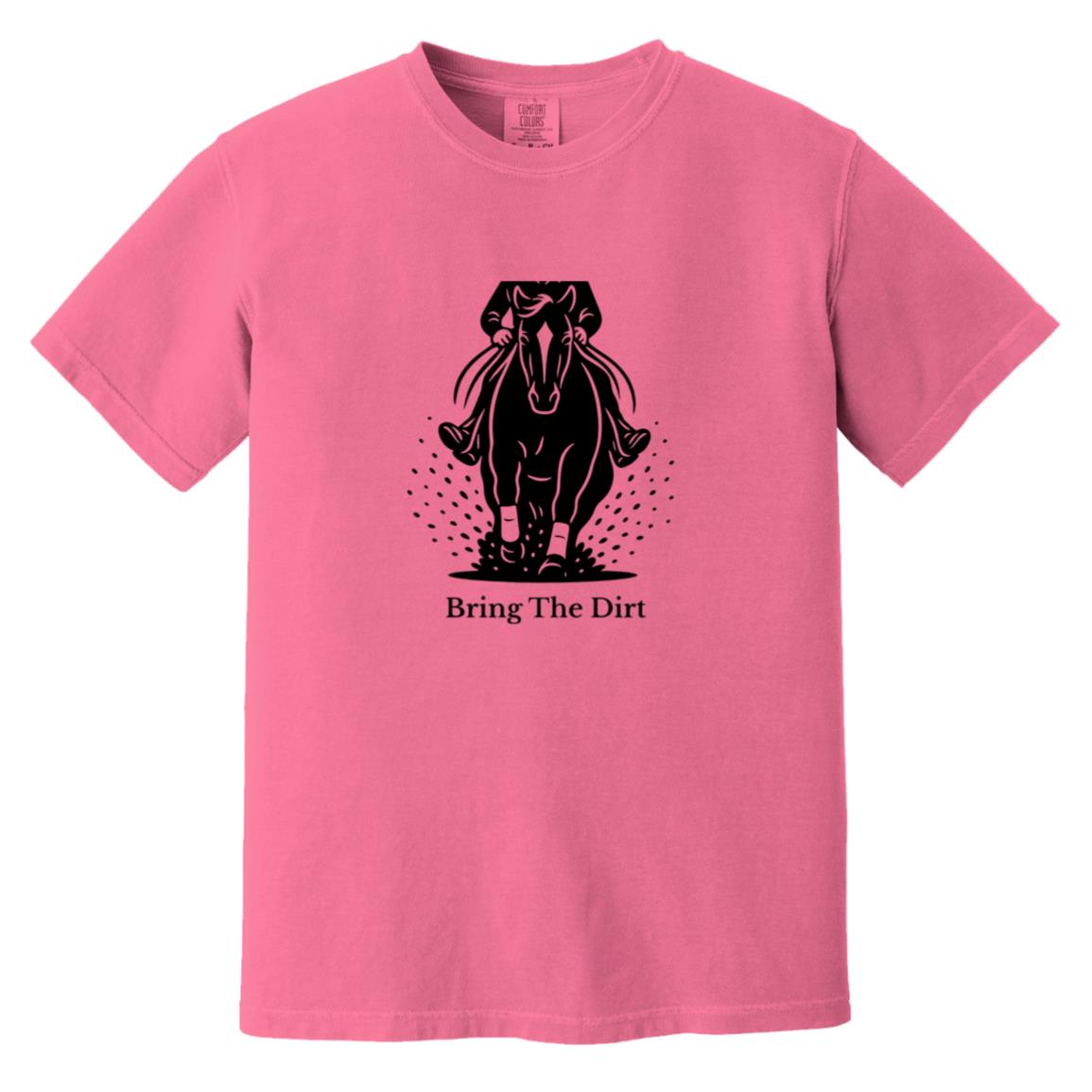 Reining horse graphic tee – Bring The Dirt by HorseTail Legacy.