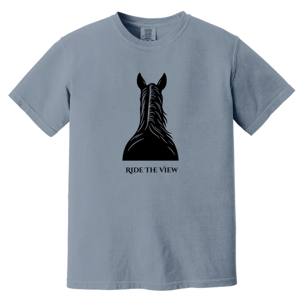 Ride the View reining horse graphic tee by HorseTail Legacy