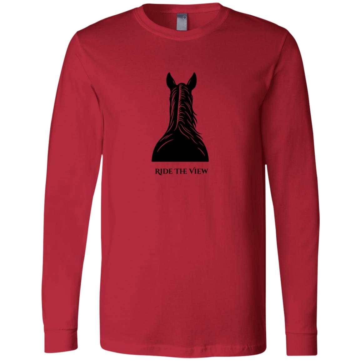 Ride the View reining horse graphic tee by HorseTail Legacy