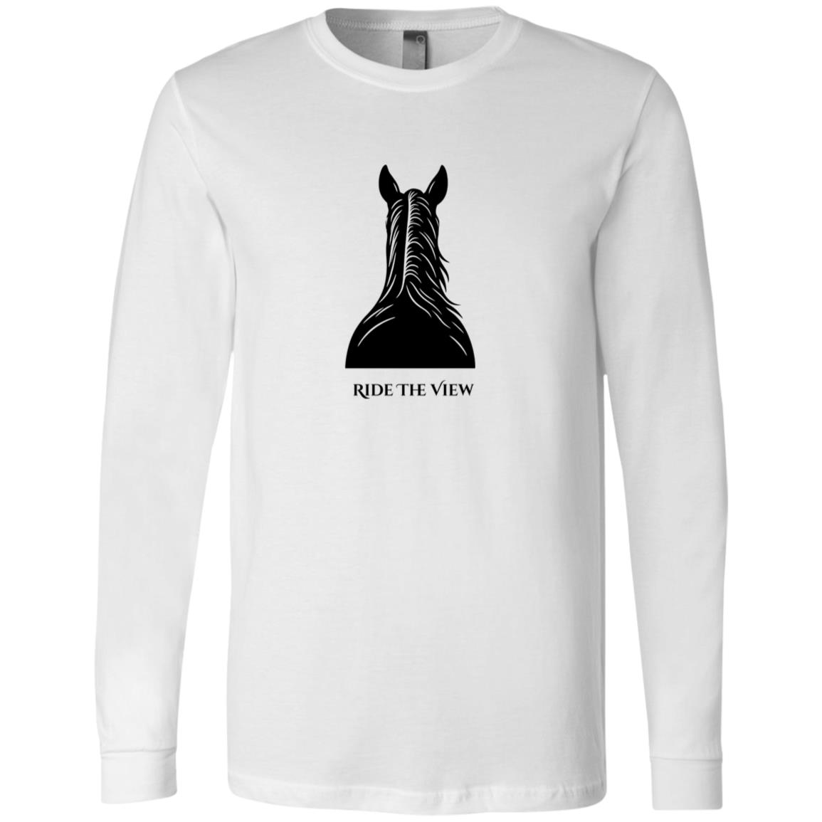 Ride the View reining horse graphic tee by HorseTail Legacy