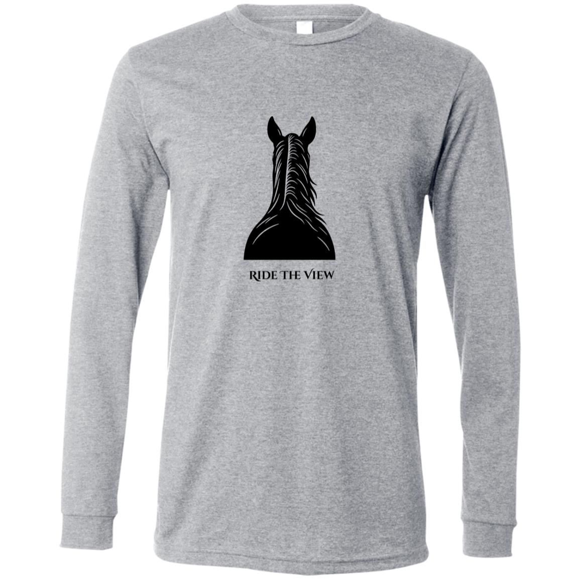 Ride the View reining horse graphic tee by HorseTail Legacy