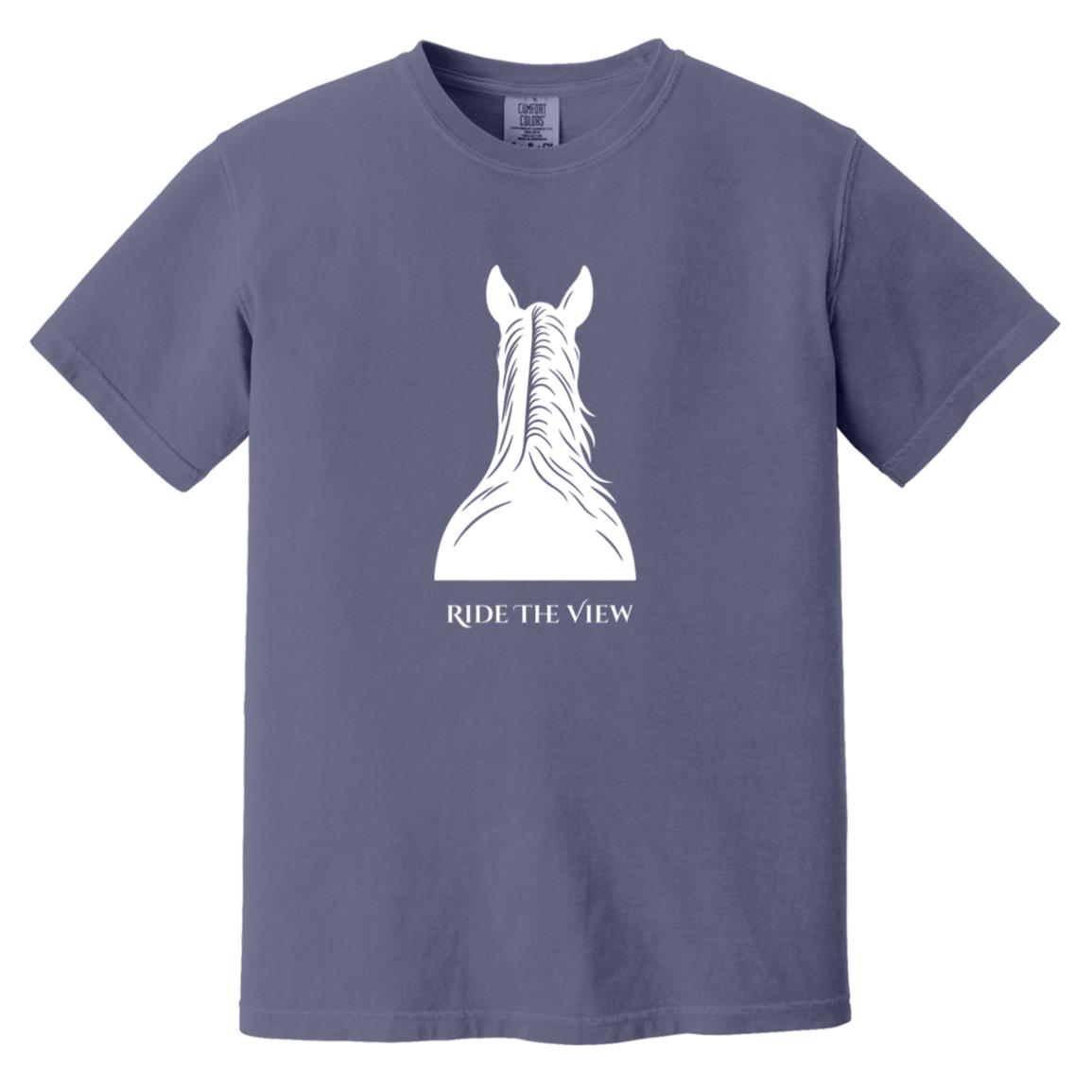Ride the View reining horse graphic tee by HorseTail Legacy