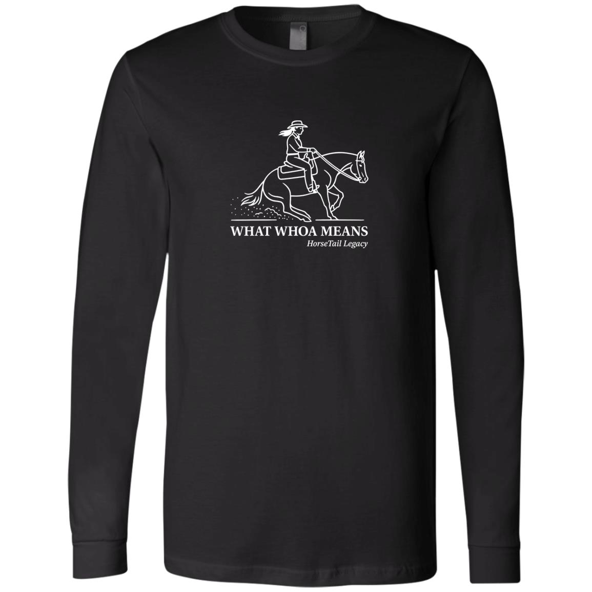 What Whoa Means women’s reining t-shirt