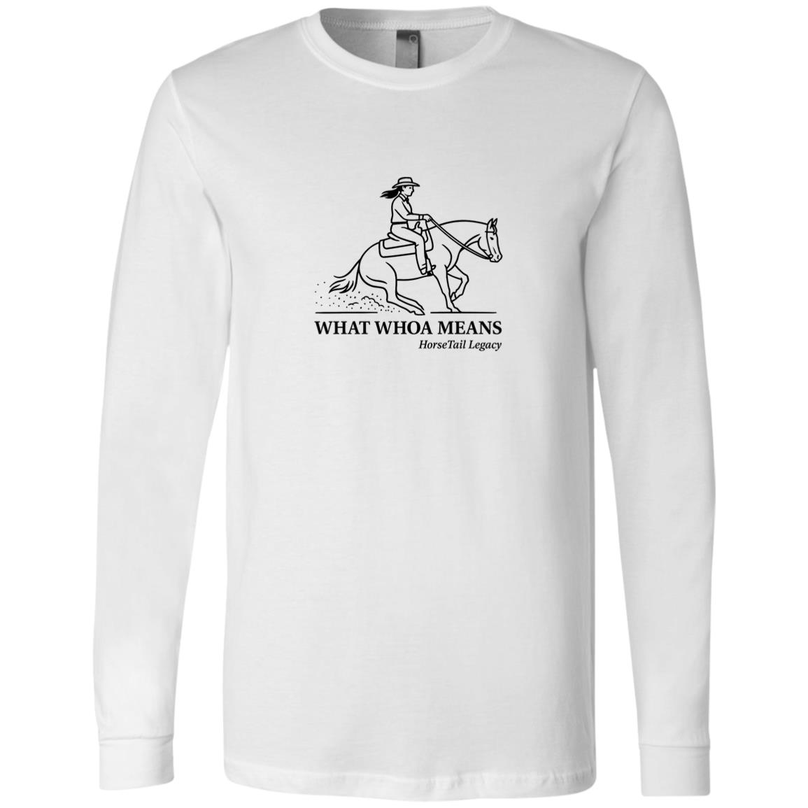 What Whoa Means women’s reining t-shirt