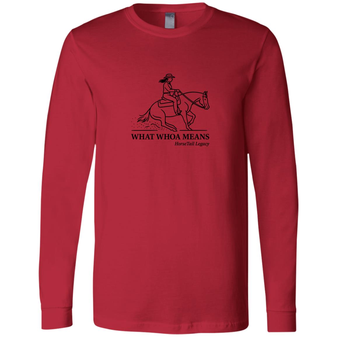 What Whoa Means women’s reining t-shirt