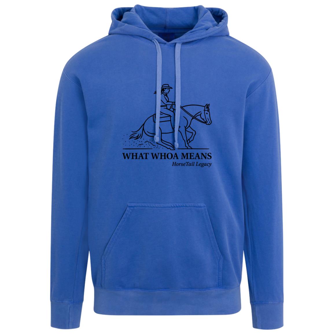 What Whoa Means women’s reining hoodie
