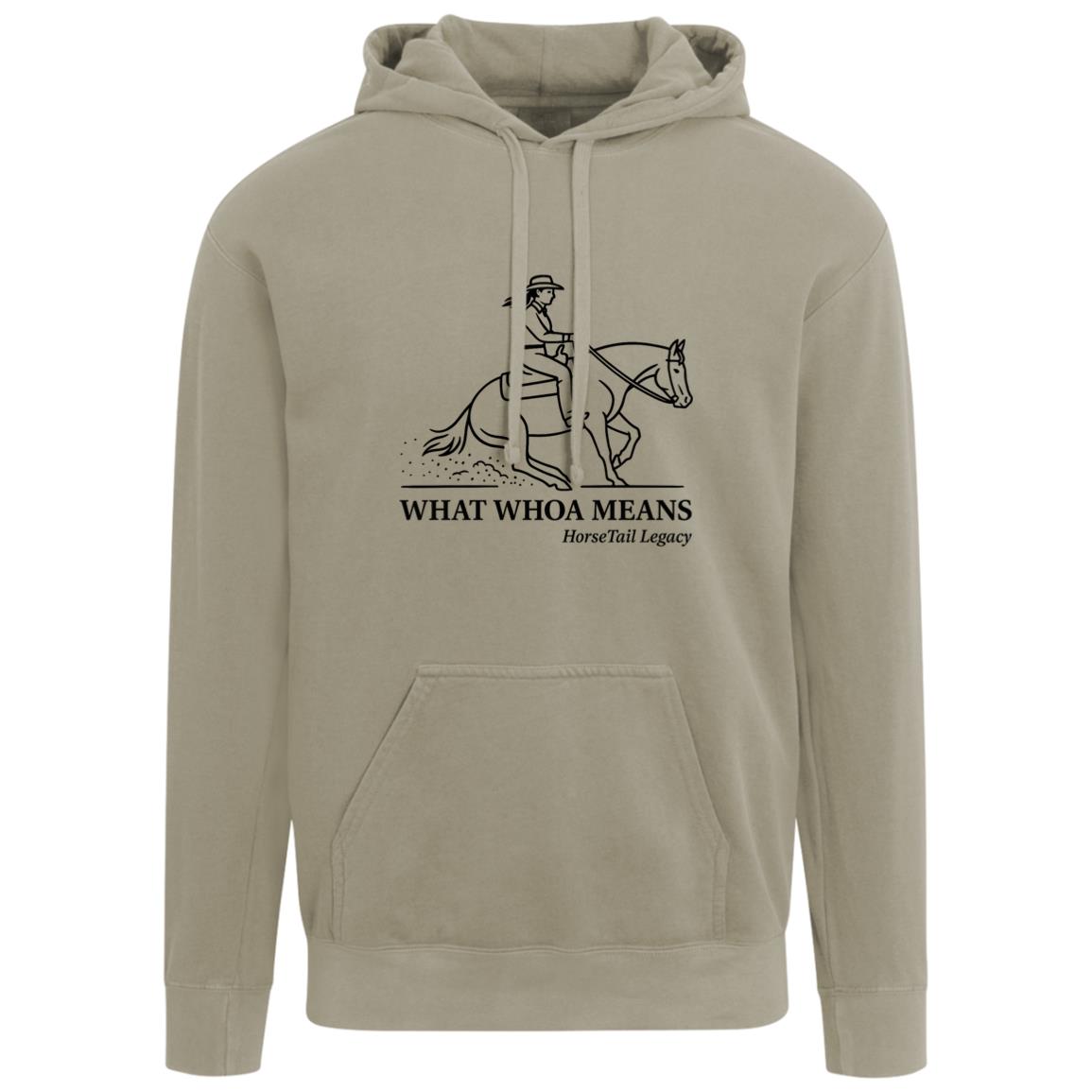 What Whoa Means women’s reining hoodie