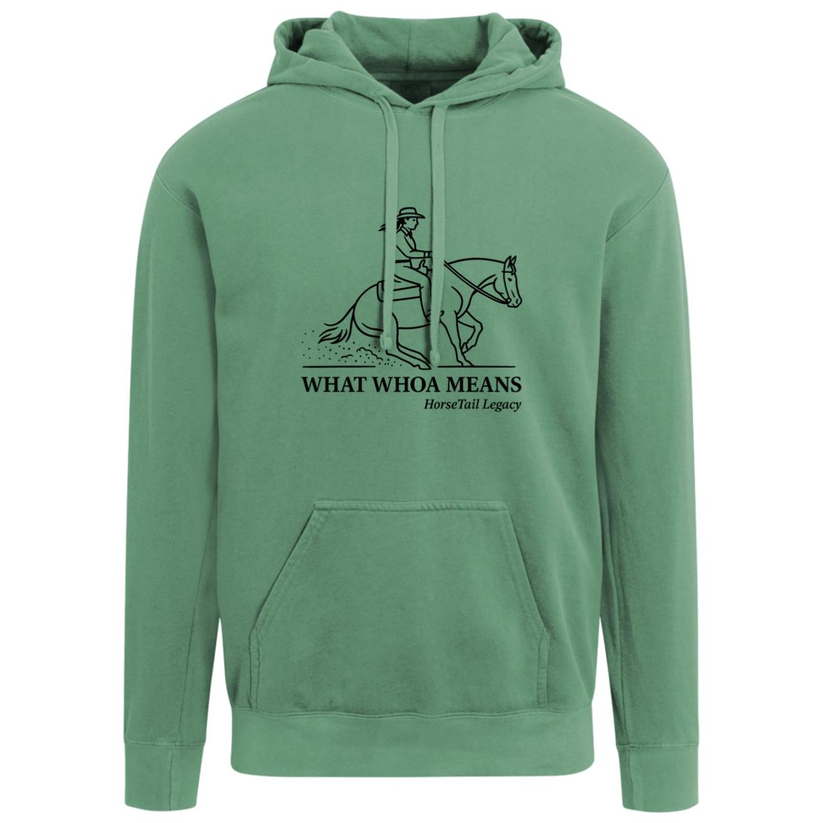 What Whoa Means women’s reining hoodie