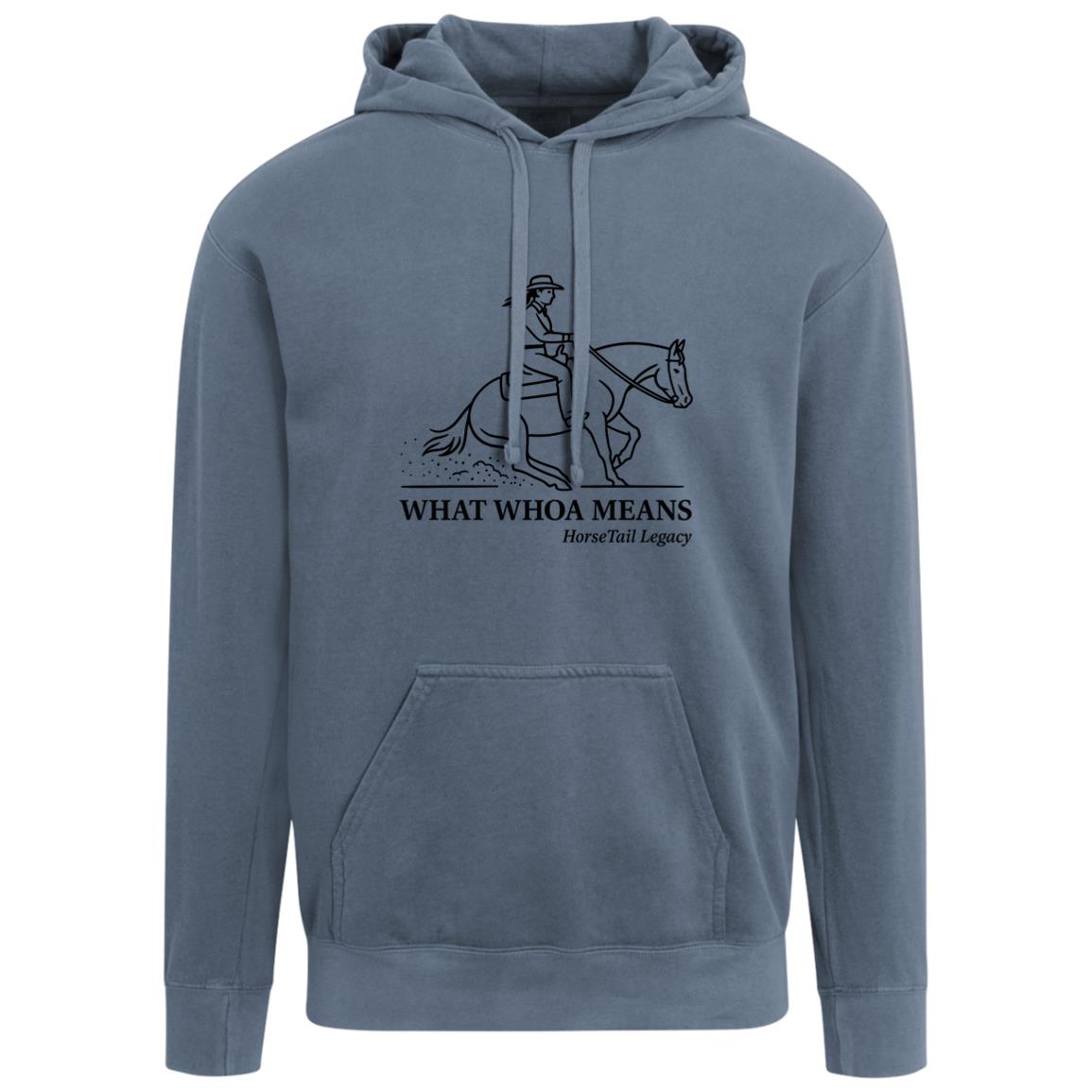 What Whoa Means women’s reining hoodie