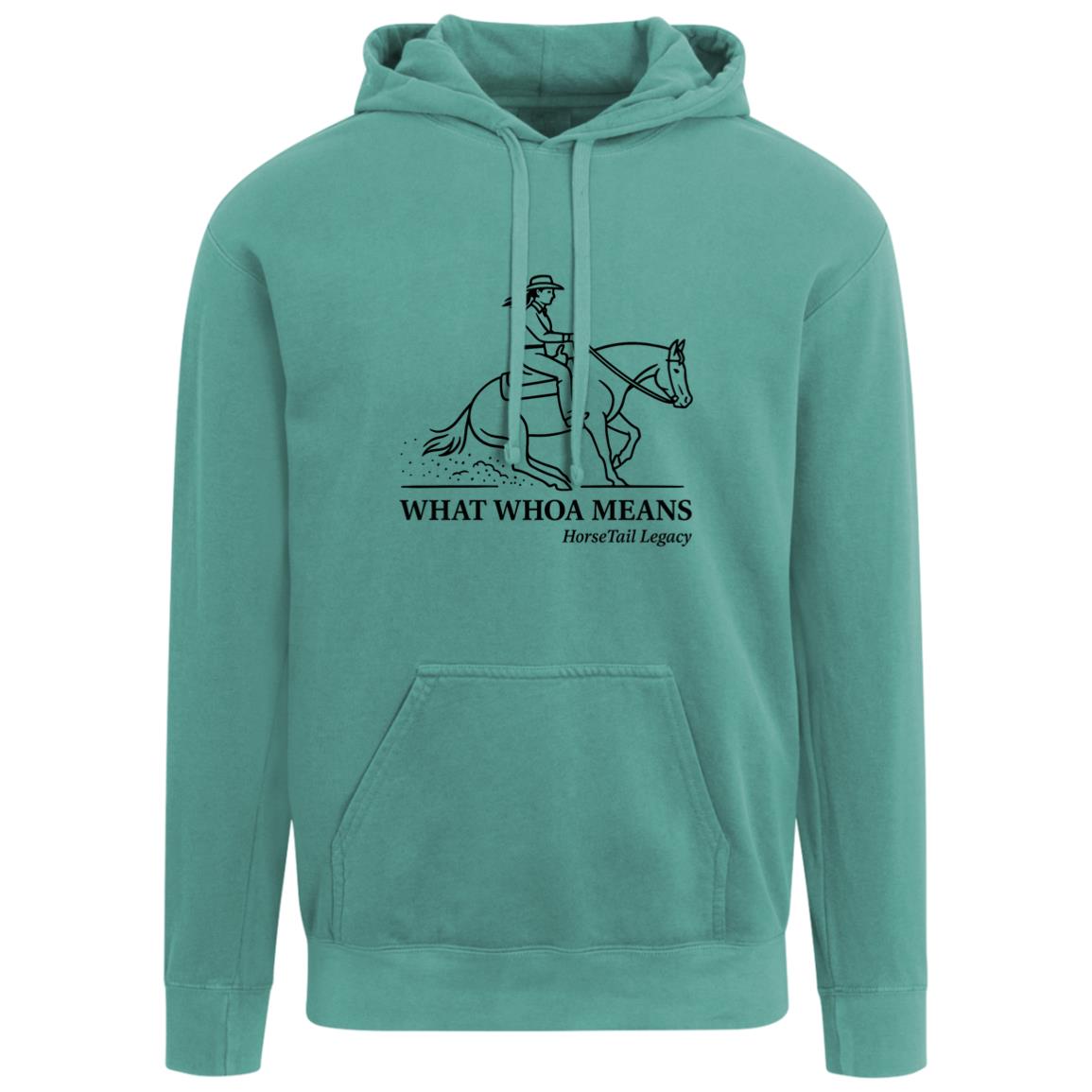 What Whoa Means women’s reining hoodie