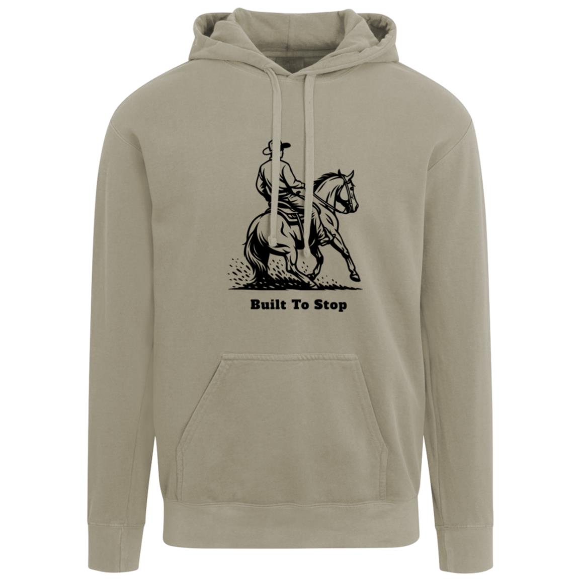 built to stop men's graphic horse hoodie