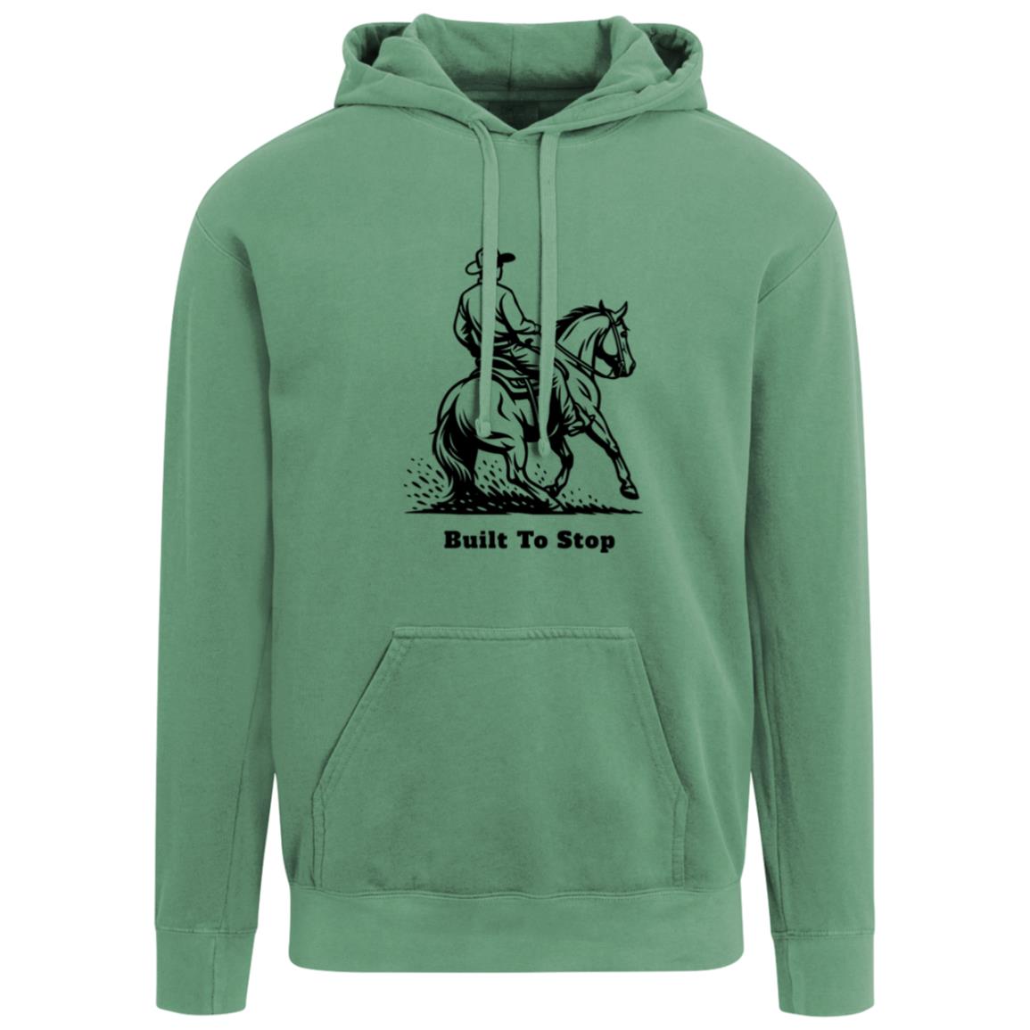 built to stop men's graphic horse hoodie