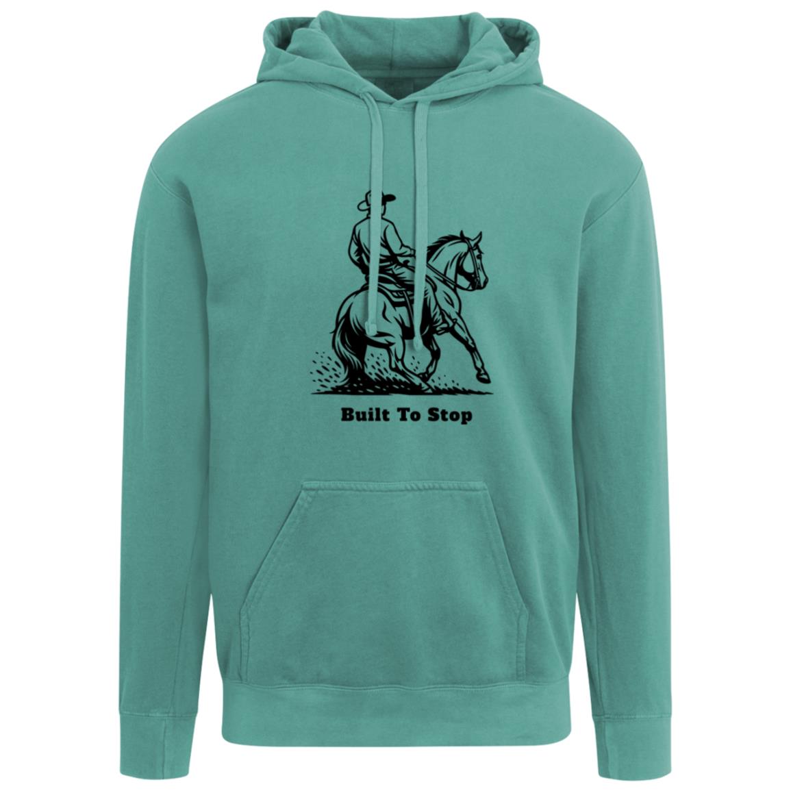 built to stop men's graphic horse hoodie