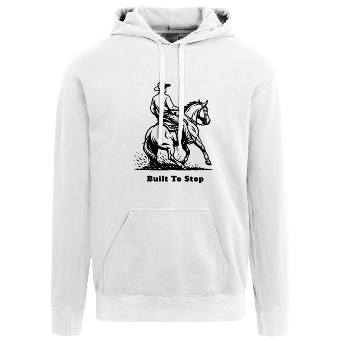 built to stop men's graphic horse hoodie