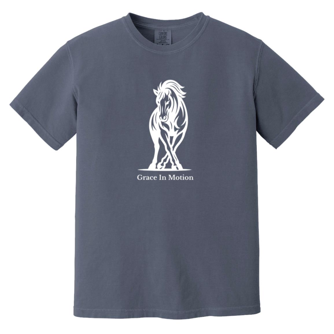 Grace In Motion horse graphic on short sleeve tee