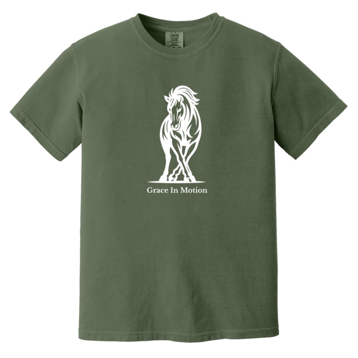 Grace In Motion horse graphic on short sleeve tee