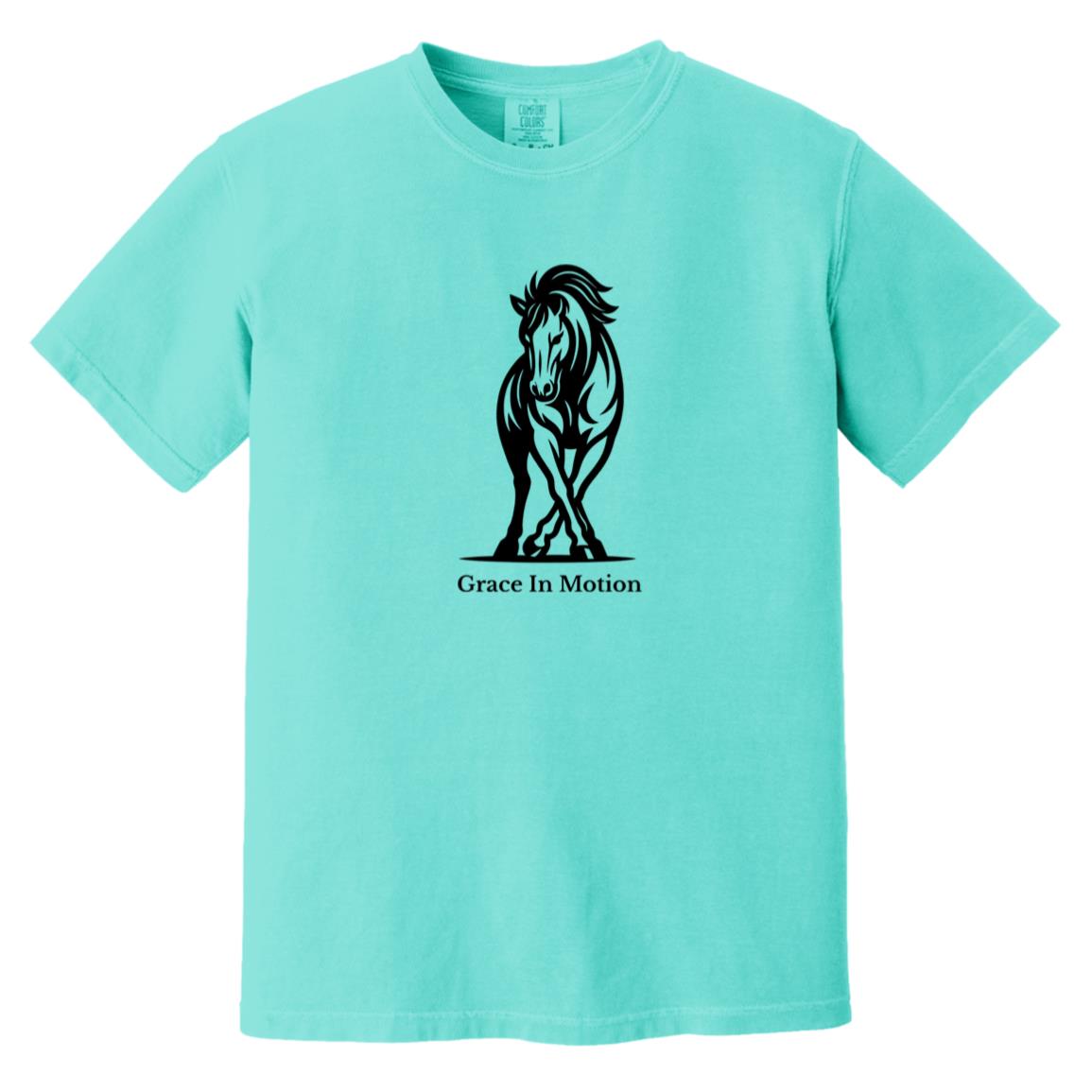 Grace In Motion horse graphic on short sleeve tee
