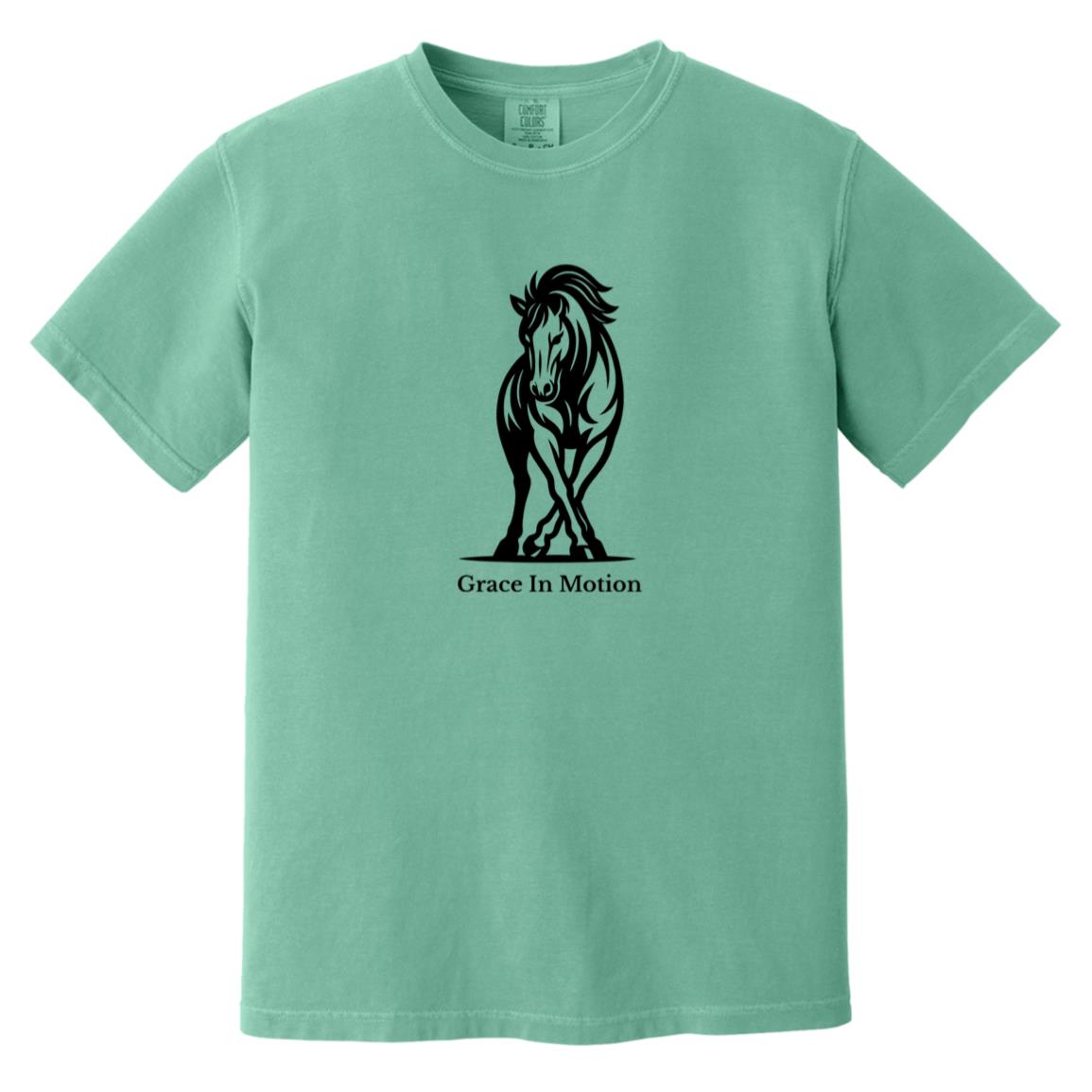 Grace In Motion horse graphic on short sleeve tee