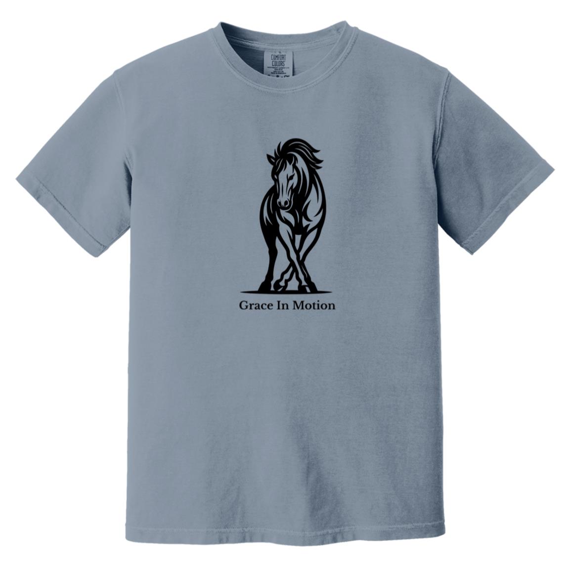 Grace In Motion horse graphic on short sleeve tee