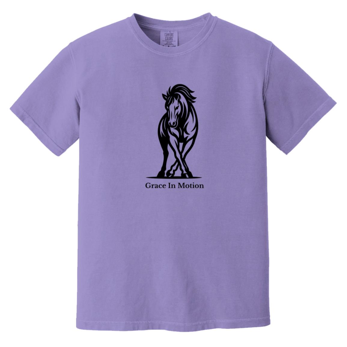 Grace In Motion horse graphic on short sleeve tee
