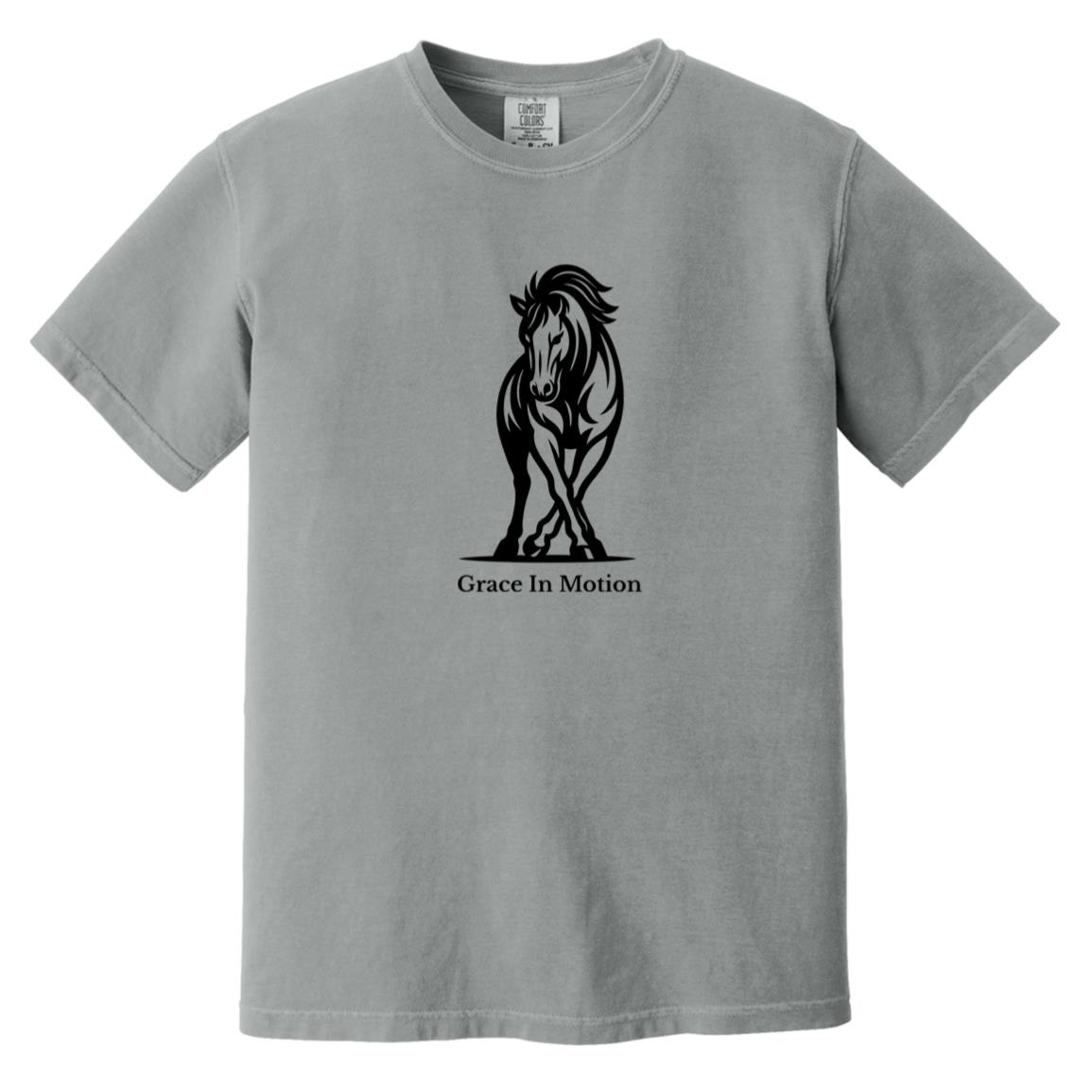 Grace In Motion horse graphic on short sleeve tee