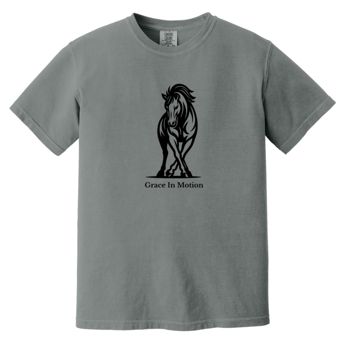 Grace In Motion horse graphic on short sleeve tee
