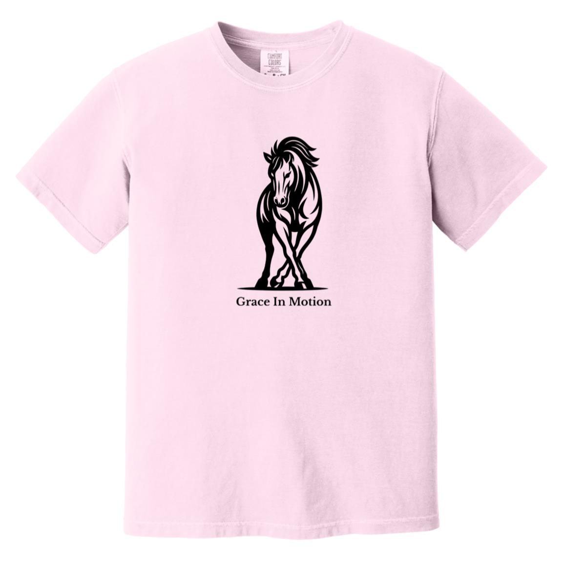 Grace In Motion horse graphic on short sleeve tee