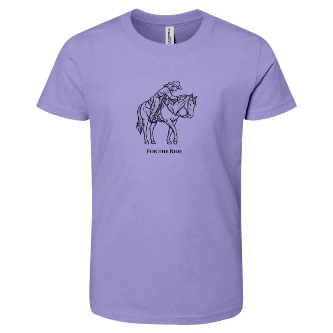 For The Ride horse graphic tee shirt for girls