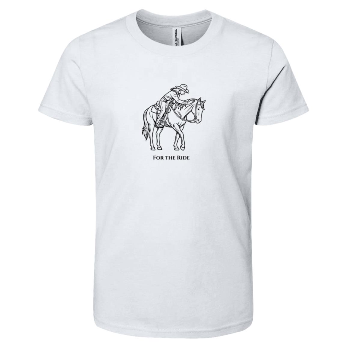For The Ride horse graphic tee shirt for girls