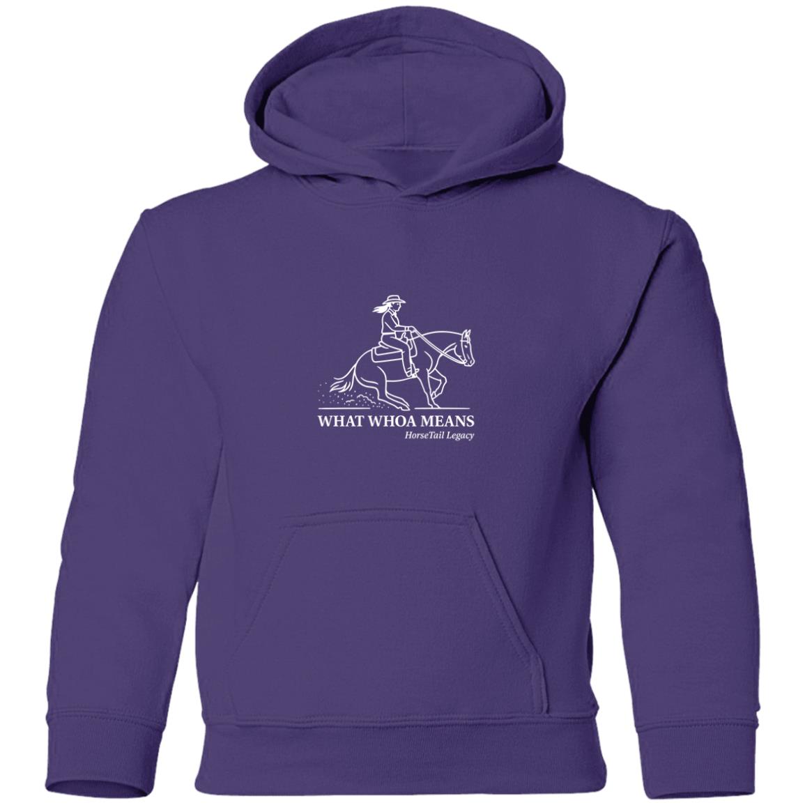 Youth hoodie female graphic horse