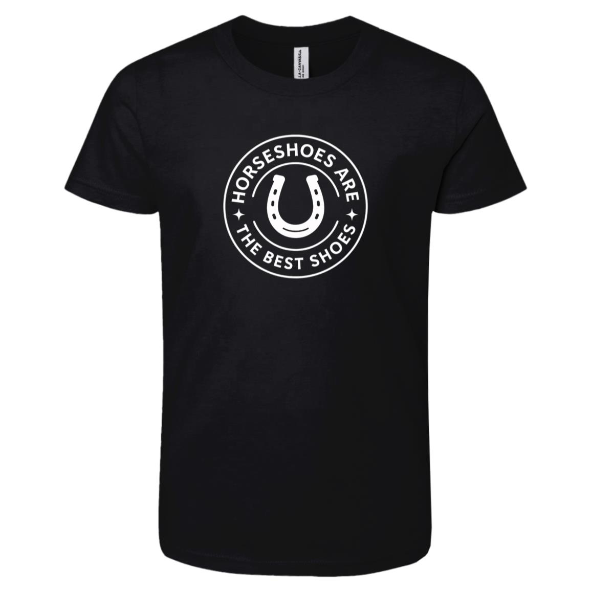 Youth short sleeve tee Horseshoes are the best shoes