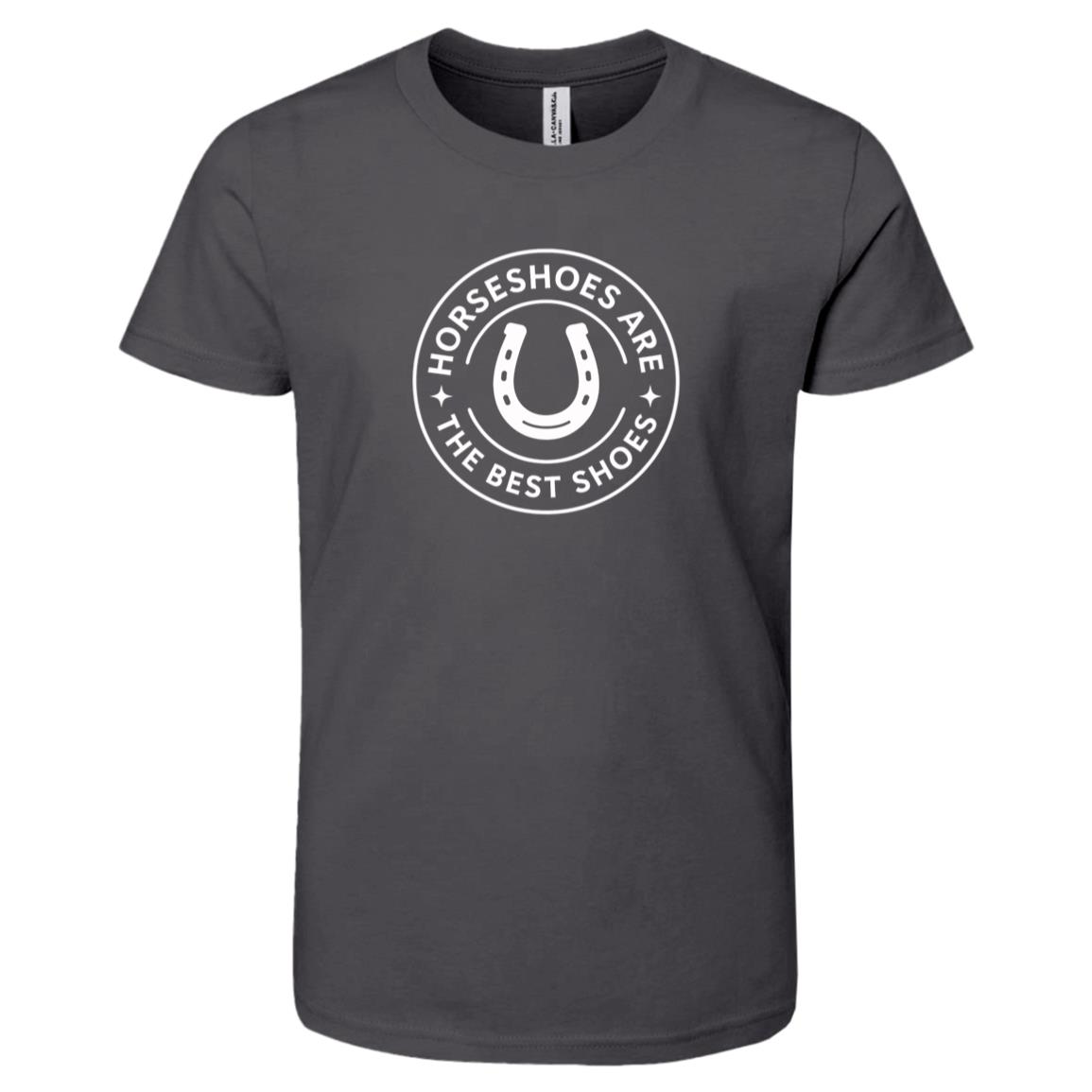 Youth short sleeve tee Horseshoes are the best shoes