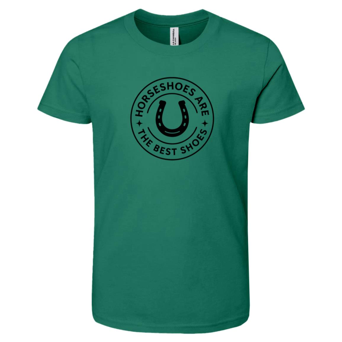 youth graphic horse design horseshoe unisex short sleeve tee shirt