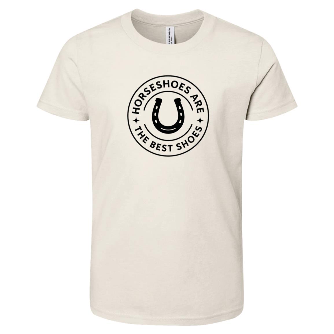 youth graphic horse design horseshoe unisex short sleeve tee shirt