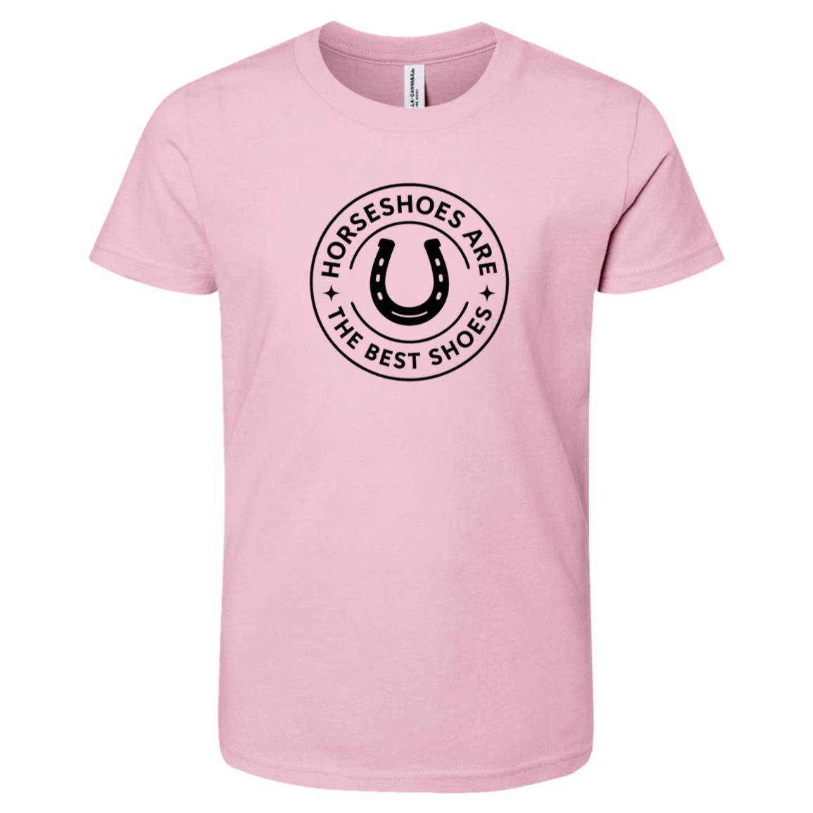 youth graphic horse design horseshoe unisex short sleeve tee shirt