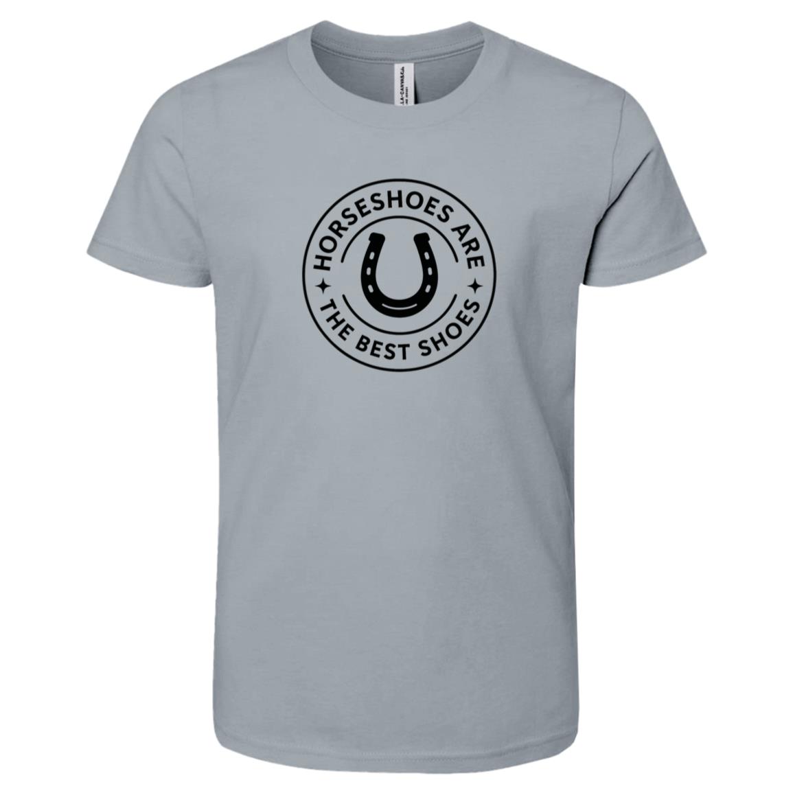 youth graphic horse design horseshoe unisex short sleeve tee shirt