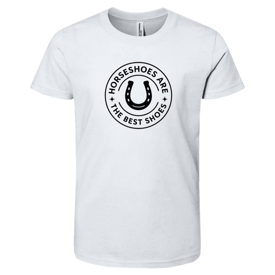 Youth short sleeve tee Horseshoes are the best shoes