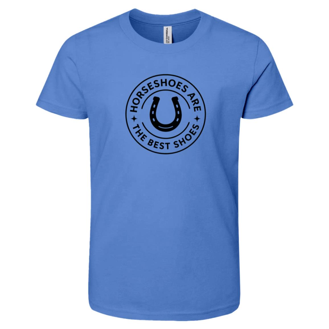 youth graphic horse design horseshoe unisex short sleeve tee shirt