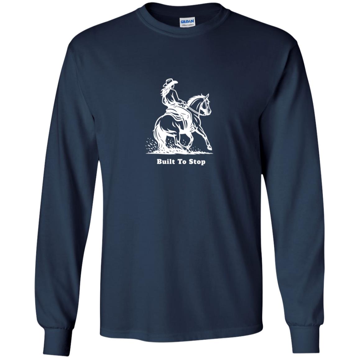youth long sleeve tee shirt horse graphic female Built To Stop