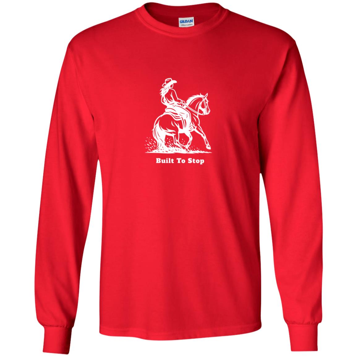youth long sleeve tee shirt horse graphic female Built To Stop