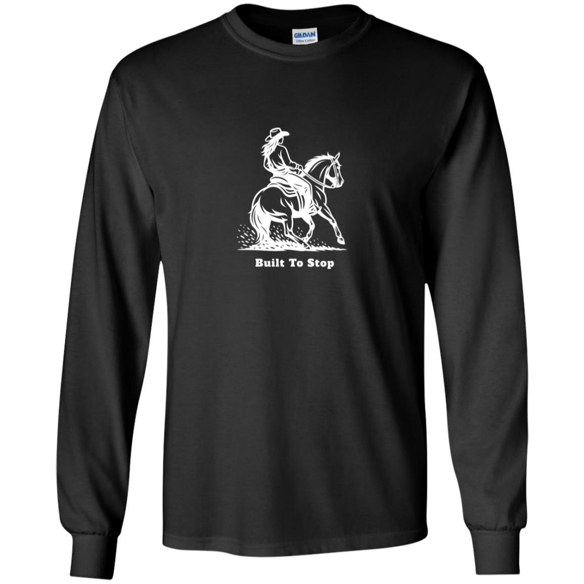youth long sleeve tee shirt horse graphic female Built To Stop