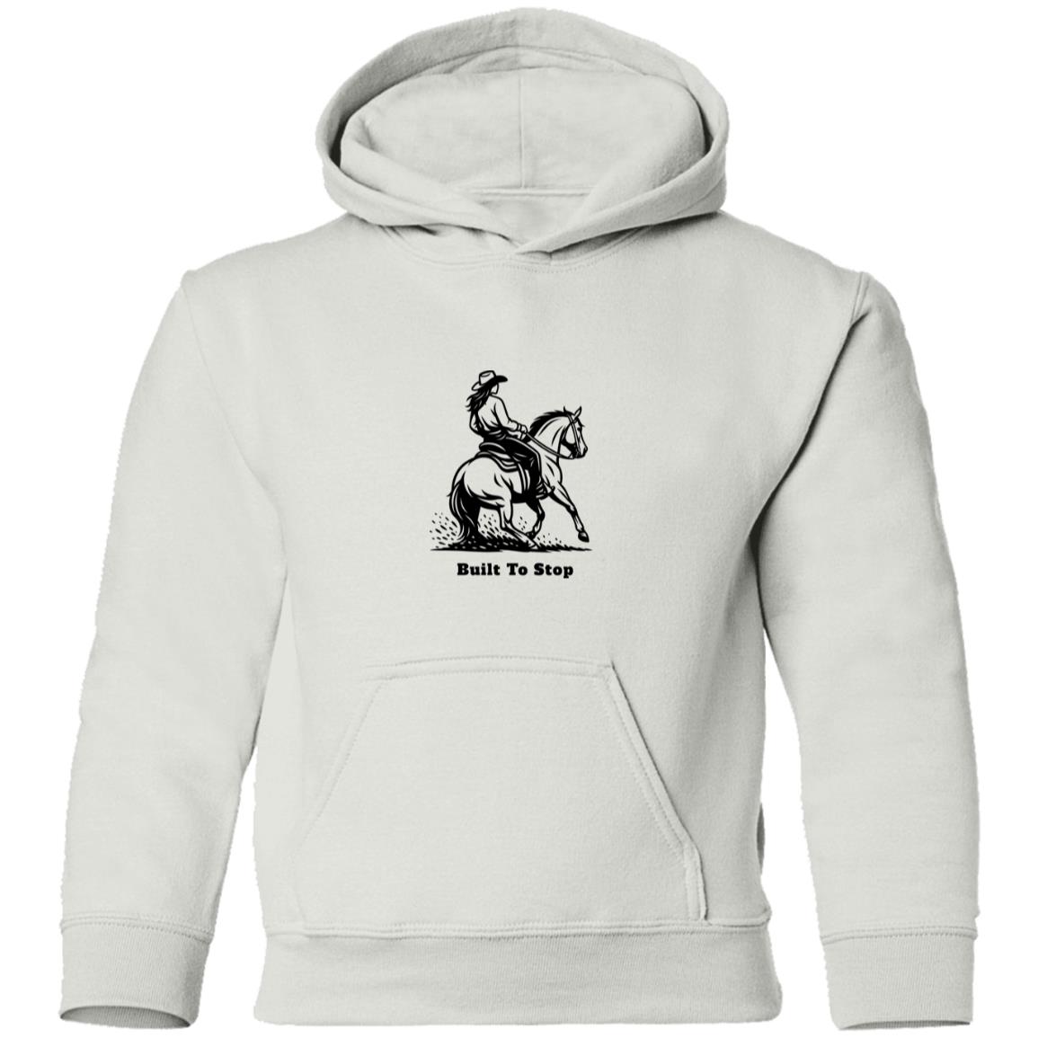 youth Hoodie horse graphic female Built To Stop