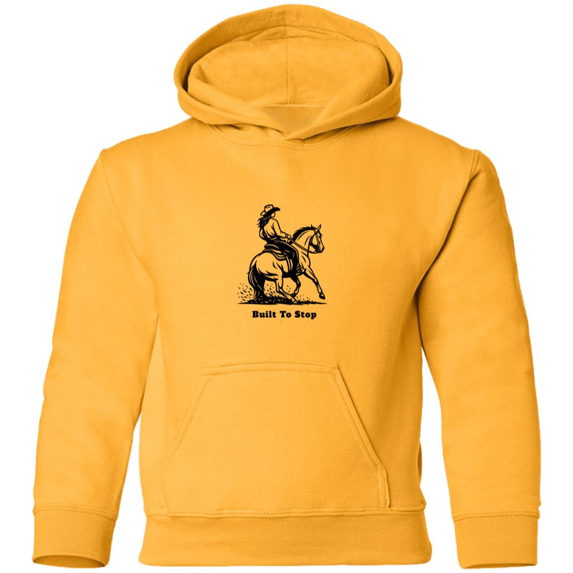 youth Hoodie horse graphic female Built To Stop