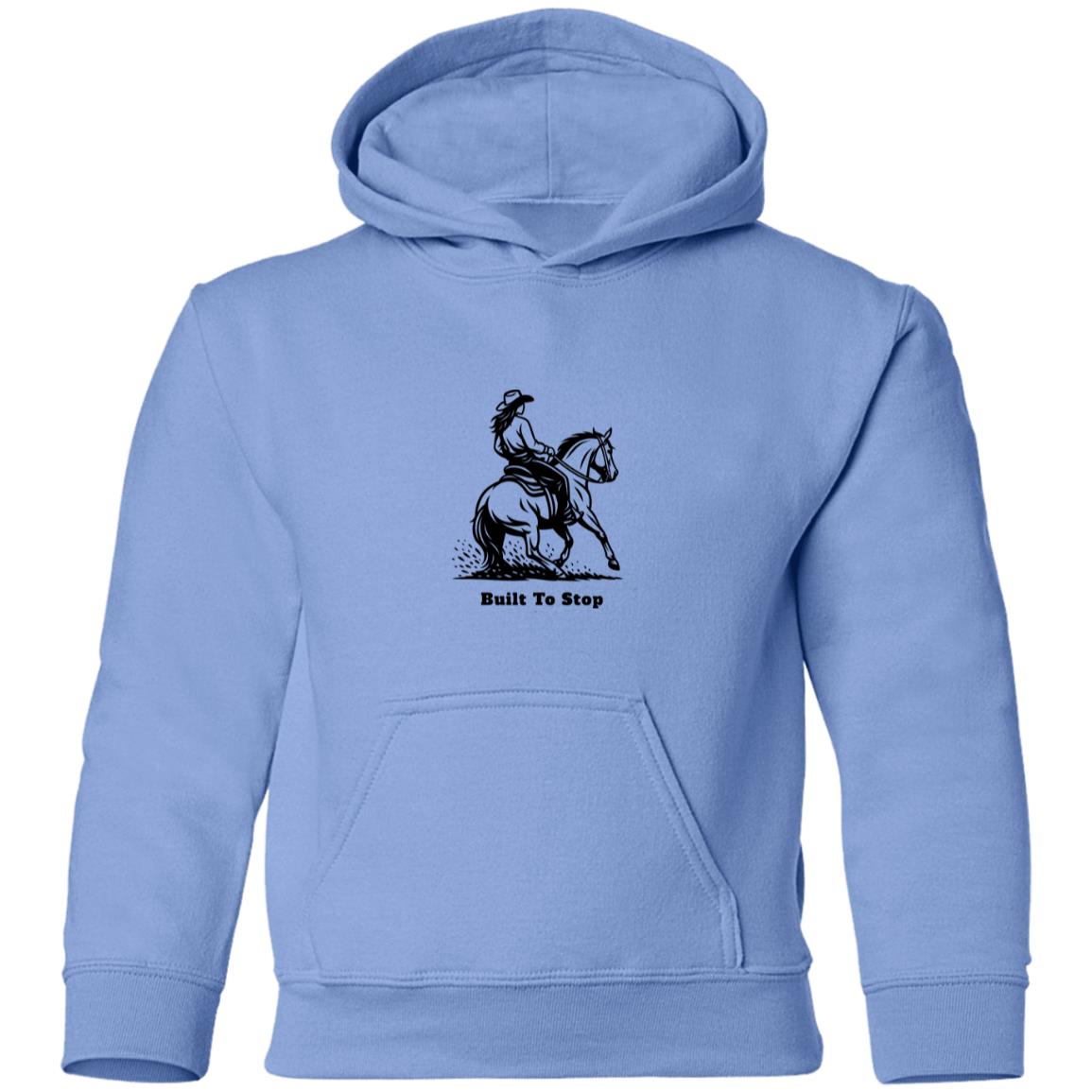 youth Hoodie horse graphic female Built To Stop