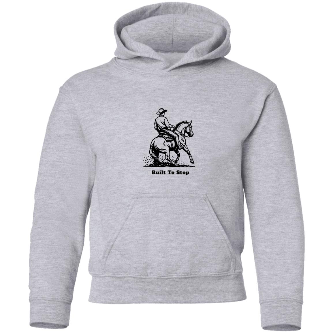 youth Hoodie horse graphic male Built To Stop