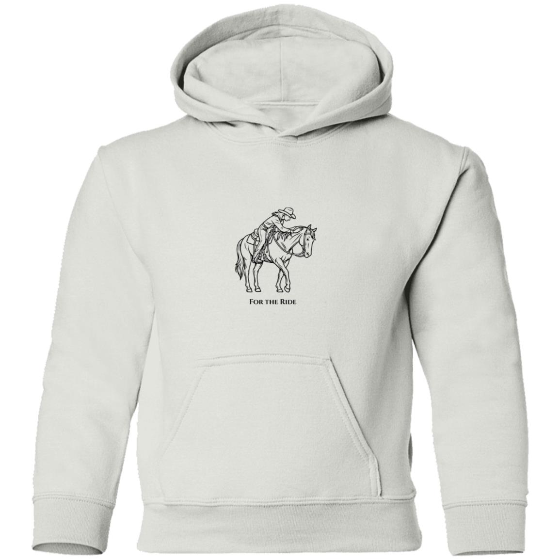 youth hoodie horse graphic female For the ride