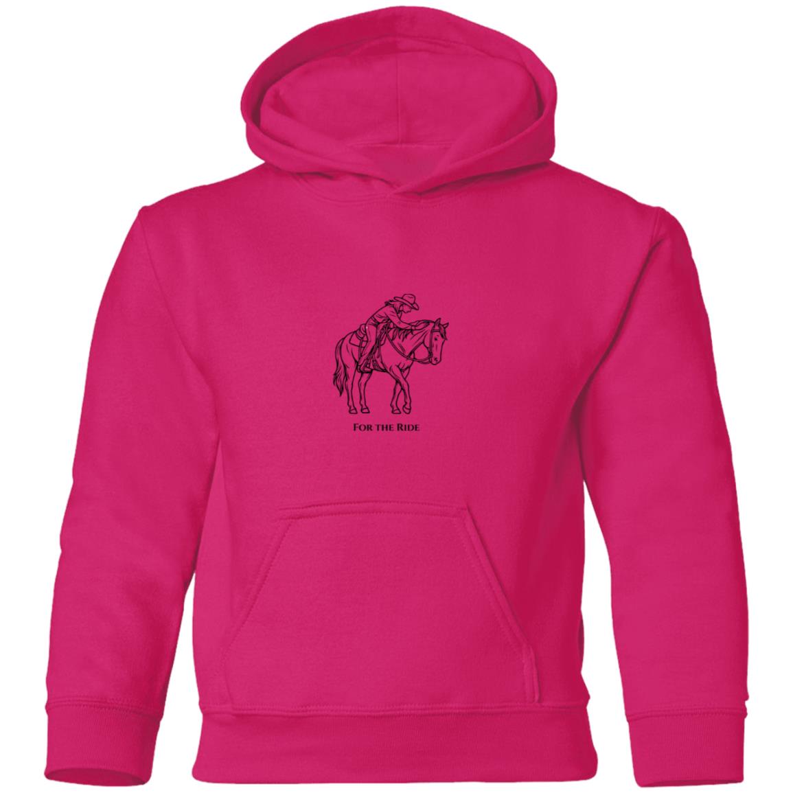 youth hoodie horse graphic female For the ride