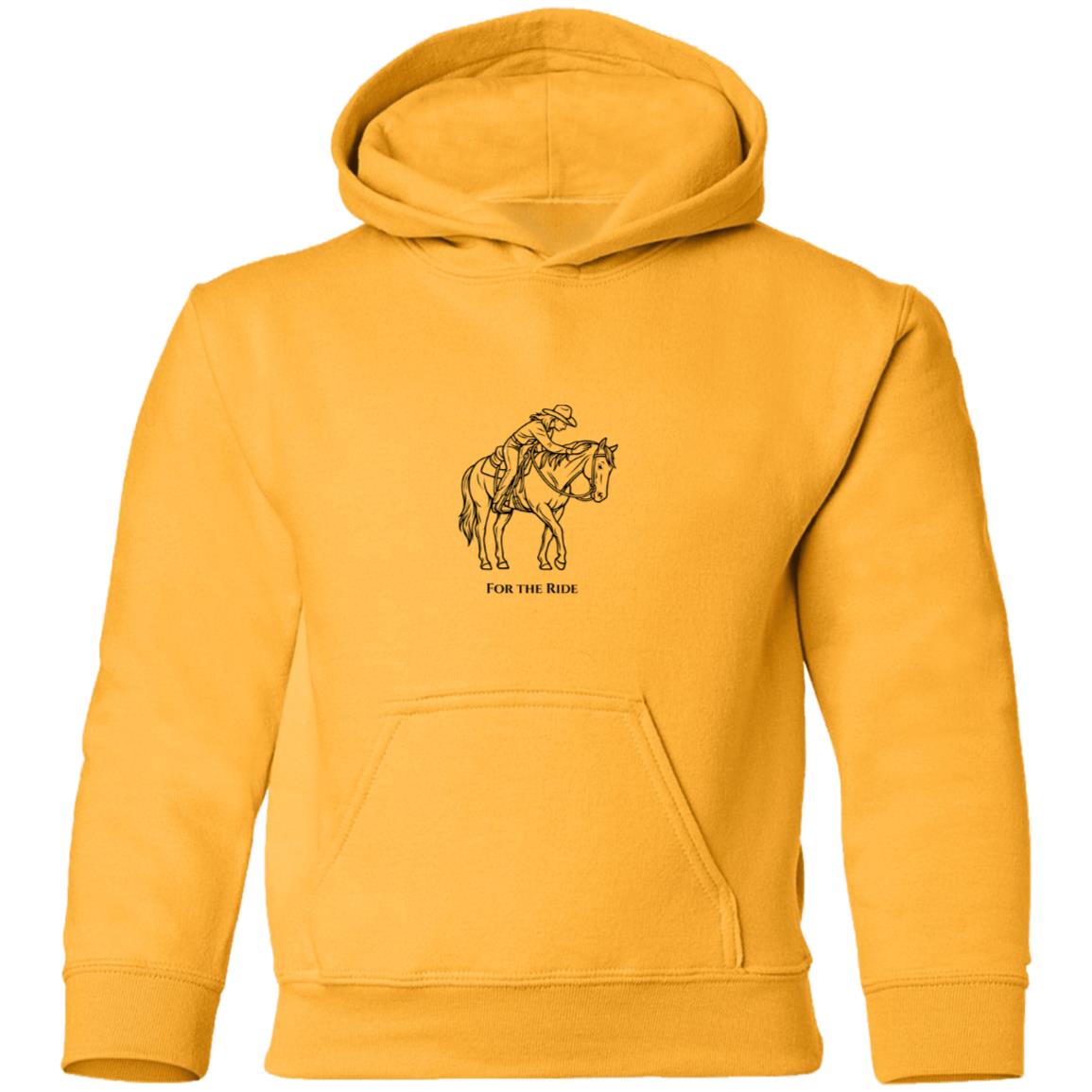 youth hoodie horse graphic female For the ride